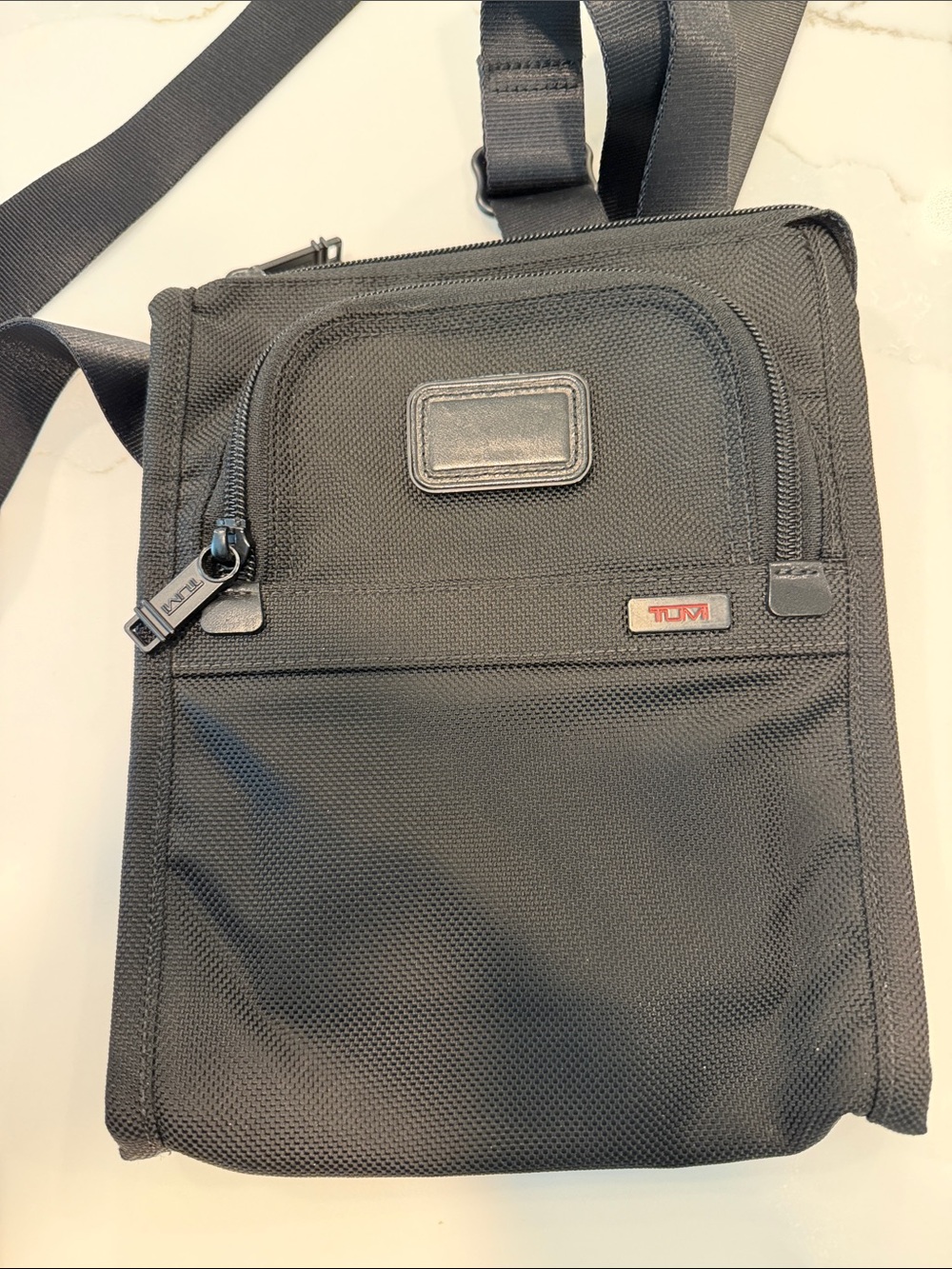 Tumi Black Messenger Bag